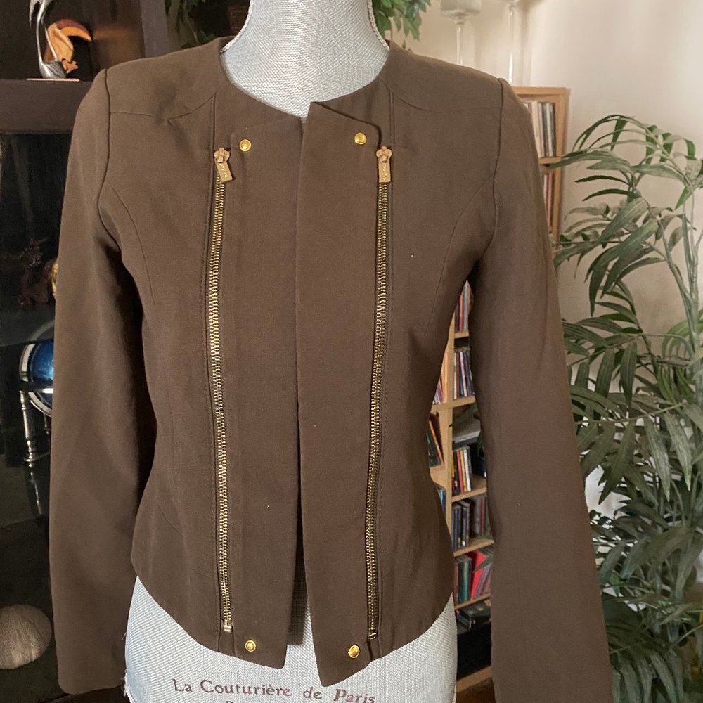 Calvin Klein size medium beautiful brown dress jacket